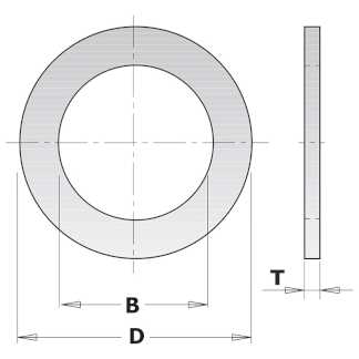 Кольцо переходное 25,4-15,875x1,4мм для пилы