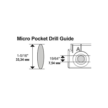 Micro Pocket Drill Guide - отверстие