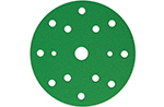 Шлифовальный круг FILM L312T 150мм на липучке, 15 отв, зелёный, P 600