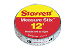 Лента измерительная клеящаяся Starrett Measure Stix, 4м*13мм, цифры - справа налево, метрич./дюйм.