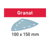Мат.шлиф. Granat P 150, компл. из 100 шт.   STF DELTA/7 P 150 GR 100X