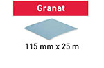Мат.шлиф. Granat Soft P120, рулон 25 м