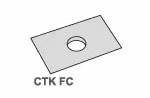 Ножи сменные твердосплавные 4 режущие кромки 1 отверстие CTK FC прямоугольные