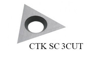 Ножи сменные твердосплавные подрезные 3 режущие кромки CTK SC 3CUT треугольные