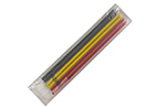 Грифели графитовые для карандаша ø2,8 мм цветные 6 шт. в наборе (красн. х2, жёлт. х2, черн. х2)
