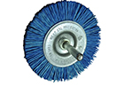 №600.491-0182 Щетка дисковая Д75*10 с хв-м д6, ворс синий полимер-абразив P180 (код 1-063)