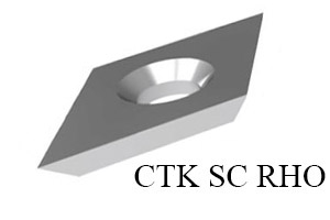 Ножи сменные твердосплавные подрезные 4 режущие кромки CTK SC RHO ромбические