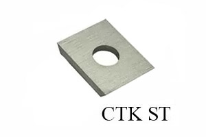 Ножи сменные твердосплавные 2 режущие кромки 1 отверстие CTK ST
