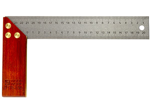 Угольник столярный с деревянной базой  PTR-250 Woodwork/Вудворк