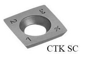 Ножи сменные твердосплавные 4 режущие кромки CTK SC с радиусом 0,5 мм на углах