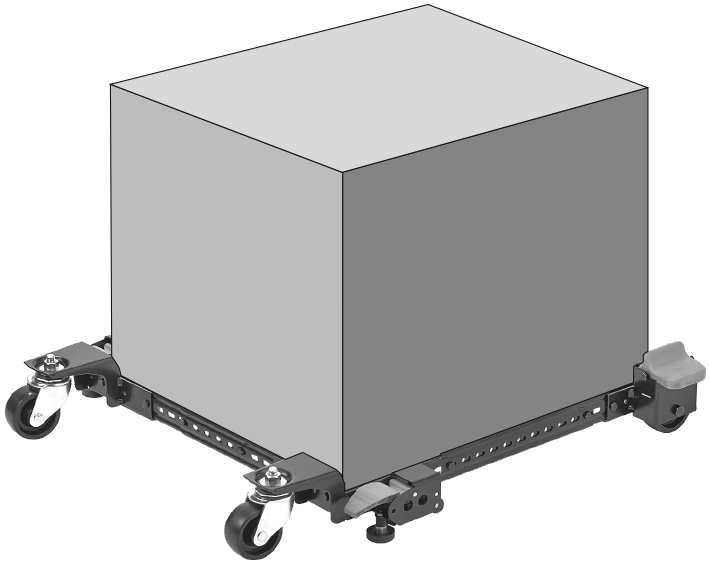Передвижная регулируемая база MOB-350 Woodwork для станков до 300 кг