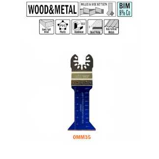 Погружное пильное полотно BIM  42 мм для древесины и металла (без индивидуальной упаковки)