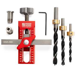 Кондуктор сверлильный DGA-300 Woodwork/Вудворк для установки мебельных дверок