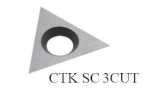 Ножи сменные твердосплавные подрезные 3 режущие кромки CTK SC 3CUT треугольные