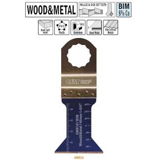 Погружное пильное полотно  45 мм для древесины и металла
