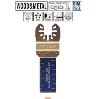 Погружное пильное полотно BIM 22 мм для древесины и металла (без индивидуальной упаковки)