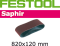 Лента шлиф. Saphir P 180,компл. из 10 шт.  820x120-P180-SA/10