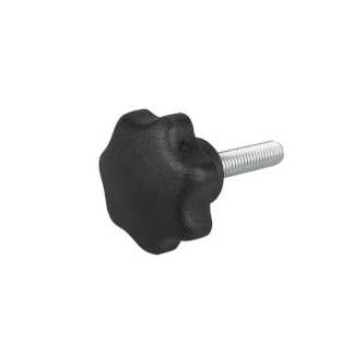 Рукоятка звездообразная DIN 6336 c наружной резьбой форма L с крышкой Рукоятка звездообразная DIN 6336 c наружной резьбой форма L с крышкой