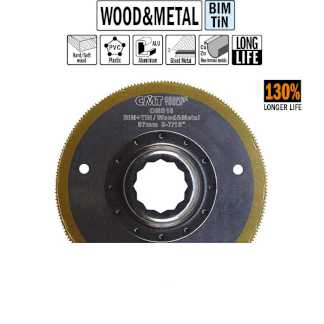 Сегментное пильное полотно "extra-long" 87 мм для древесины и металла