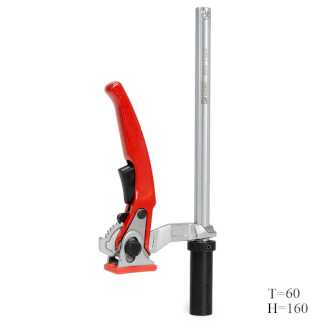 Прижимы F-образные кованые RBC-1620 c рычажной рукояткой для установки в отверстие верстака Woodwork/Вудворк