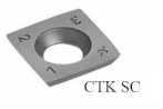 Ножи сменные твердосплавные 4 режущие кромки CTK SC с радиусом 0,5 мм на углах