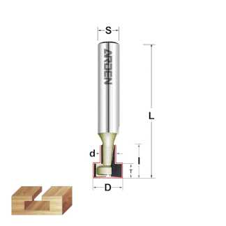 Фрезы для изготовления Т-образных пазов Arden серия 501