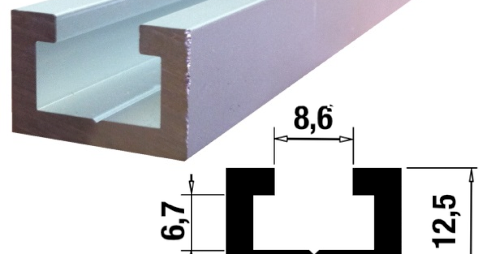 CMT-SHOP - Купить Профиль-шина 19 мм, анод., серебро матовое, 1.5 м ...