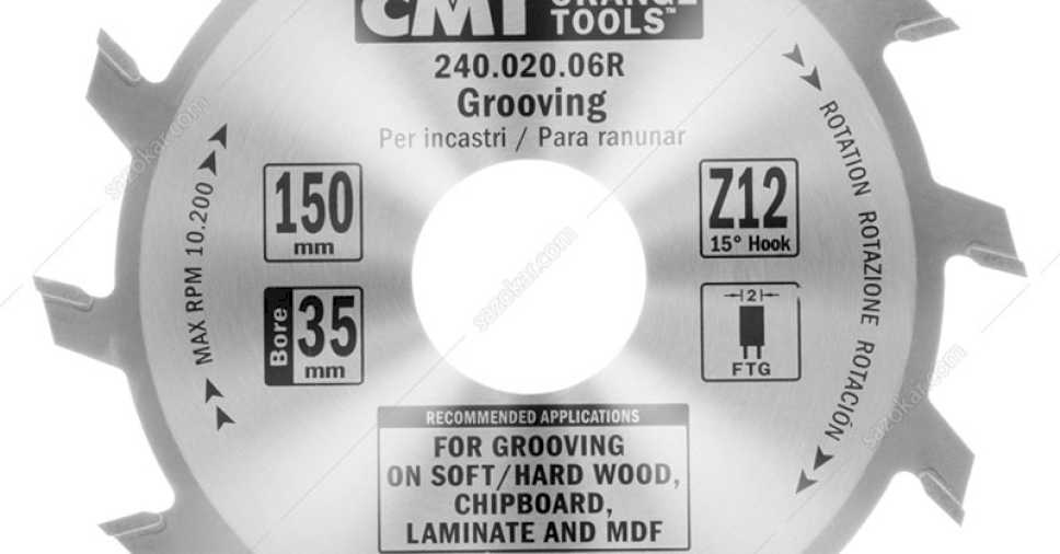 CMT-SHOP - Пазовые пильные диски Серия 240