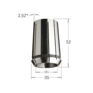 Цанга высокоточная DIN-6388  MM35X52  D=5