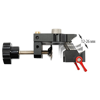 Самоцентрирующийся кондуктор сверлильный DGA-004 Woodwork/Вудворк для шкантов с диапазоном зажима 12-25 мм