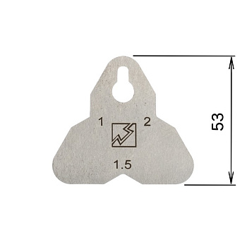 Каттер - цикля с радиусами R1, R1,5 и R2 мм CUT-01 Woodwrork из инструментальной стали