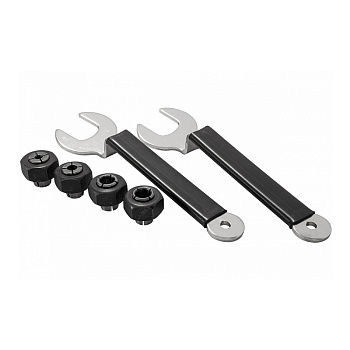 Два ключа для установки фрез и цанги 6 мм, 8 мм, 12 мм и 12,7 мм