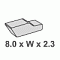 60100   - 8.0 x W x 2.3