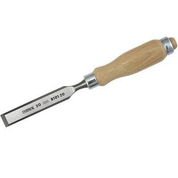Стамеска плоская NAREX WOOD LINE PROFI с деревянной ручкой