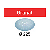 Мат. шлиф. Granat P 240, компл. из 25 шт.  STF D225/128 P240 GR/25