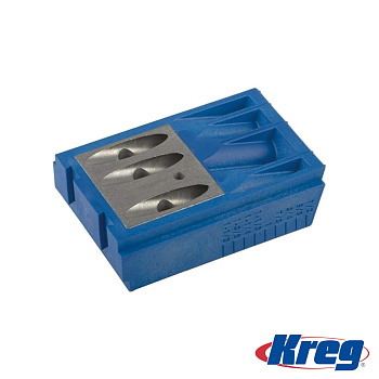 Сменный блок сверлильного кондуктора с тремя гильзами Kreg Jig® Drill Guide Block