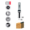 Фреза прямая с подшипником D=6.35mm I=19mm S=8mm