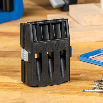 Кондуктор для сверления Micro-Pocket для Kreg Pocket-Hole Jig 520 в комплекте со сверлом, стопорным кольцом и ключом
