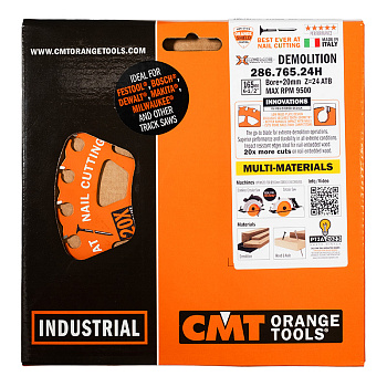 165x20x2,3/1,2 5° ATB Z=24 Пильный диск СМТ по древесине с включением металла (гвоздей)