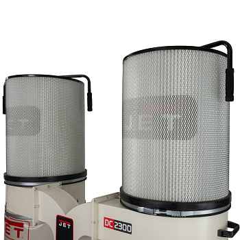 Jet DC-2300СК-М - мощная вытяжная система оснащенная двумя контейнерами для сбора отходов