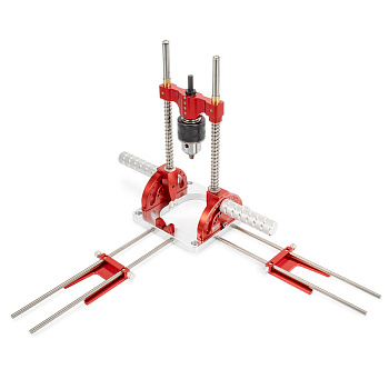 Стойка DGA-100 оснащена двумя прочными эргономичными ручками и двумя съемными удлинительными стержнями для регулировки положения, что позволяет быстро зафиксировать раму сверла и сделать сверление более стабильным и менее подверженным отклонениям