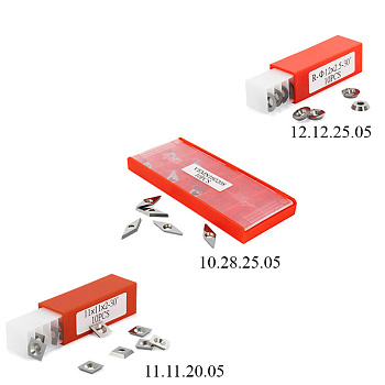 Ножи сменные для токарных резцов PWT-300 Woodwork/Вудворк из твёрдого сплава предназначены для обработки древесины на токарных станках