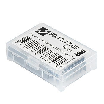 Ножи из твёрдого сплава 2 грани 50.0x12.0x1.7 3 отверстия Woodwork 50.12.17.03