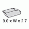 25618   - 9.0 x W x 2.7