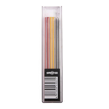 Набор запасных грифелей (черный, желтый, красный) SANITOO PRO, 6 шт. 3037.S