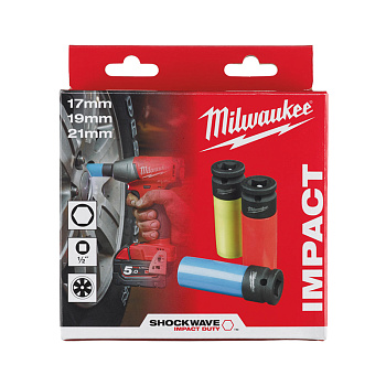 Набор головок Automotive для гайковерта Milwaukee 4932451568 Automotive Socket Set