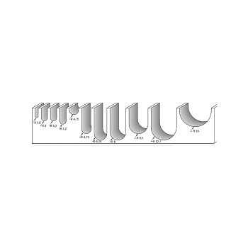 Фрезы пазовые галтельные серия 914 CMT PRO